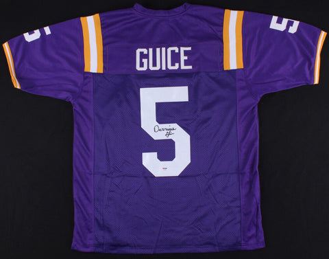 Derrius Guice Signed LSU Tigers Jersey (PSA COA) Redskins Rookie Running Back