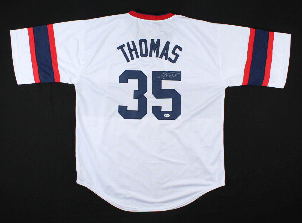Frank Thomas Signed Chicago White Sox Jersey (Beckett COA) 500 HR Club –