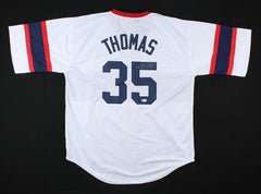 Framed Autographed/Signed Frank Thomas 33x42 Chicago Grey Baseball Jersey  JSA COA at 's Sports Collectibles Store