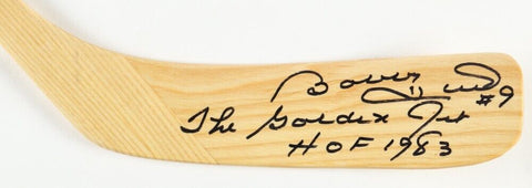 Bobby Hull Signed Full-Size Stick "The Golden Jet & HOF 1983"(JSA COA) Blackhawk