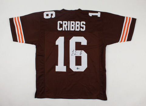 Josh Cribbs Signed Cleveland Browns Jersey (Beckett Hologram) 3xPro Bowl R.B.