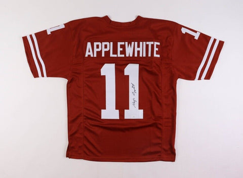 Major Applewhite Signed Longhorns Jersey (JSA COA) Texas Quarterback 1998–2001