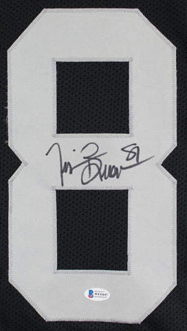 Tim Brown Signed Oakland Raiders Jersey (Beckett) Ex-Irish All Pro Wide Receiver