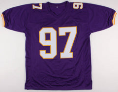 Henry Thomas Signed Minnesota Vikings Jersey Inscribed "2x Pro Bowl" (JSA COA)