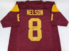 Malachi Nelson Signed USC Trojans Jersey (Beckett) USC / Boise State Quarterback