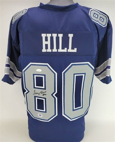 Tony Hill Signed Dallas Cowboys Jersey (JSA COA) Super Bowl XII