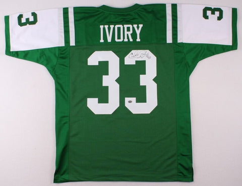 Chris Ivory Signed New York Jets Green Jersey (JSA COA) Running Back