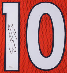 Emmanuel Sanders Signed Denver Broncos 31x35 Custom Framed Jersey (JSA COA)