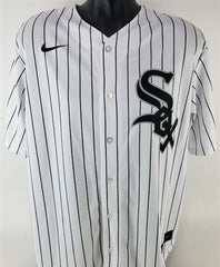 Luis Robert Signed Chicago White Sox Nike MLB Replica Pinstripe Jersey (Beckett)