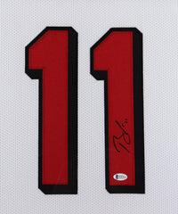 Brandon Aiyuk Signed San Francisco 49ers 35" x 43" Framed Jersey (Beckett COA)