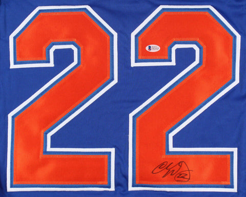 Charlie Huddy Signed Oilers Jersey (Beckett) Career 1979–1997 / 5x Cup Winner