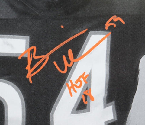 Brian Urlacher Signed Chicago Bears 15.75x40 Poster Inscribed "HOF 18" (Beckett)