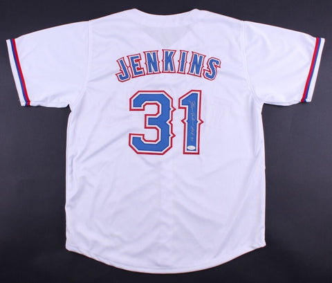 Fergie Jenkins Signed Texas Rangers Jersey Inscribed "HOF 91" (JSA COA)