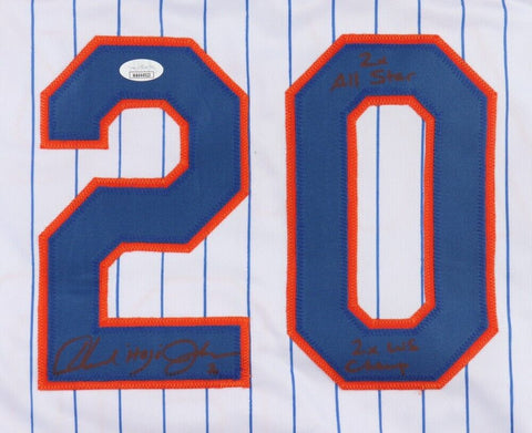 Howard Johnson Signed New York Met Jersey (JSA) 2xWorld Series Champ 1984 & 1986