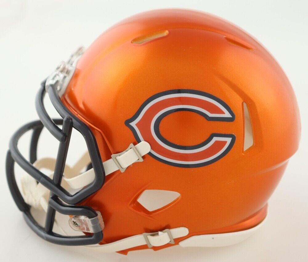 Doug Plank Signed Chicago Bears Mini Helmet (Beckett) 1975 Draft Pick Ohio State