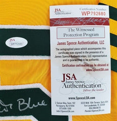 Vida Blue Signed Oakland Athletic Jersey (JSA COA) 1971 A.L. MVP  3xSeries Champ