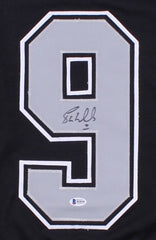 Bernie Nicholls Signed Kings Jersey (Beckett COA) Scored 475 NHL Goals !