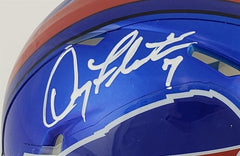 Doug Flutie Signed Buffalo Bills Mini Helmet (Beckett) 1998 Comeback Player Year