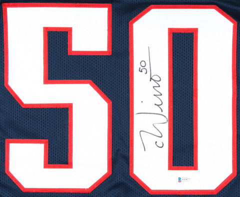 Chase Winovich Signed New England Patriots Jersey (Beckett Holo) 2019 3rd Rd Pik
