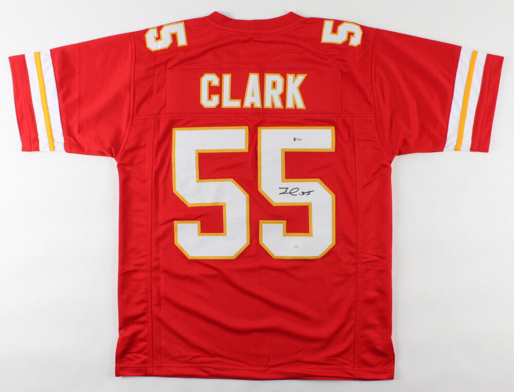 Frank Clark Signed Kansas City Chiefs Jersey (Beckett COA) Super Bowl LIV Champ