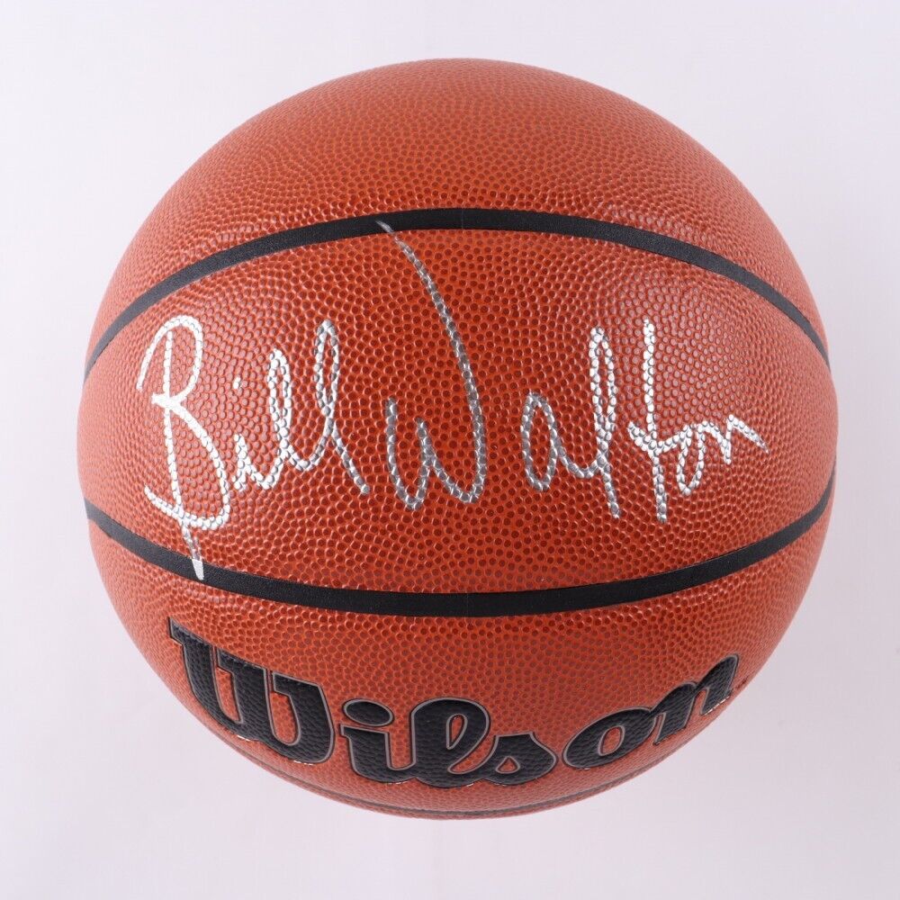 Bill Walton Signed Basketball (Schwartz) Trail Blazers #1 Overall Pck 1974 Draft