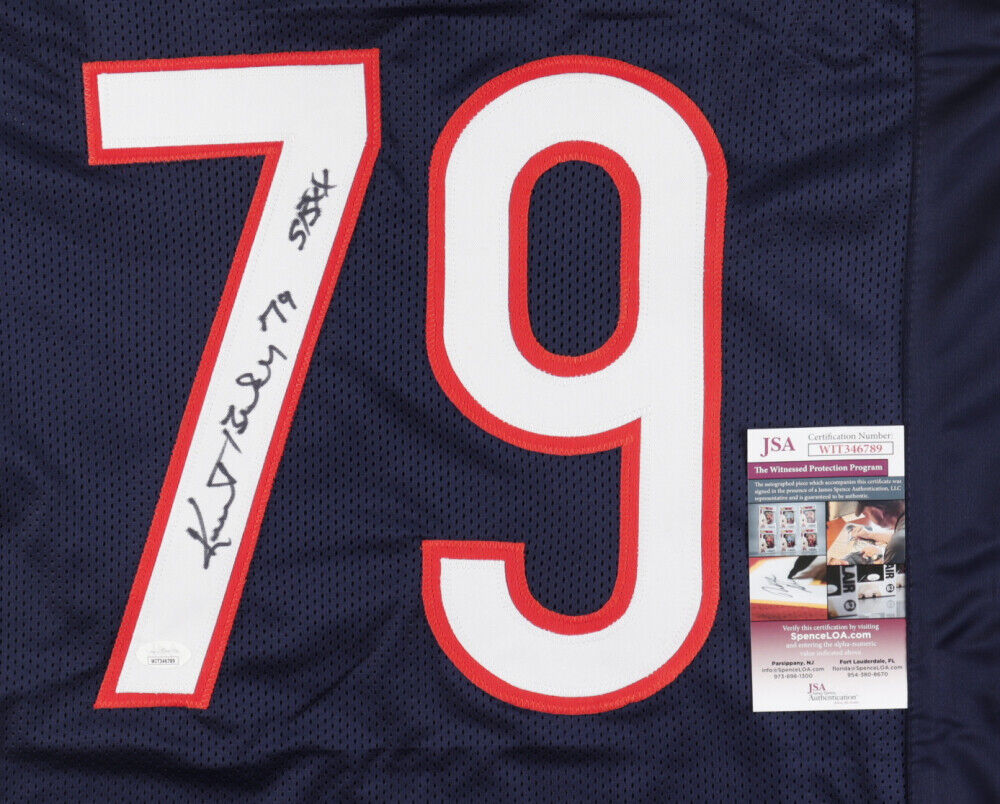 Kurt Becker Signed Chicago Bears Jersey (JSA COA) Super Bowl XX / Righ –