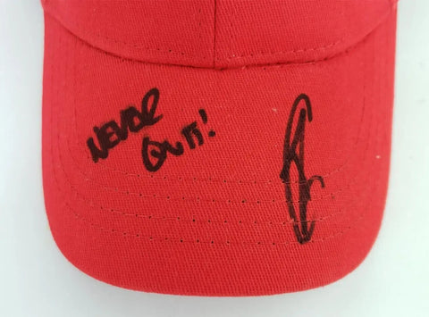 Navy Seal Robert O'Neill Signed Make America Great Again Hat "Never Quit! (PSA)