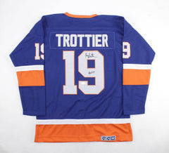 Bryan Trottier Signed New York Islanders Custom Jersey Inscr "HOF '97" (JSA COA)