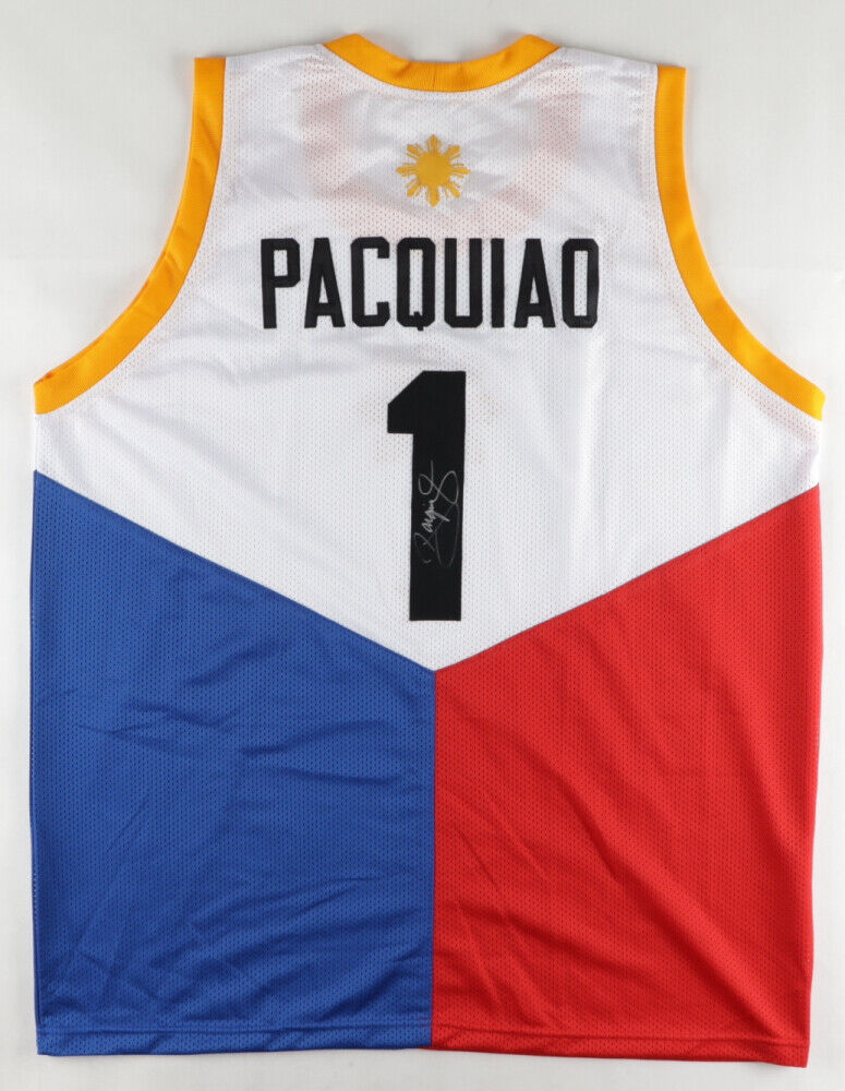 Philippines Filipino Pinoy Tribal Jersey Manny Pacquiao 3 Stars and Sun  Rare New