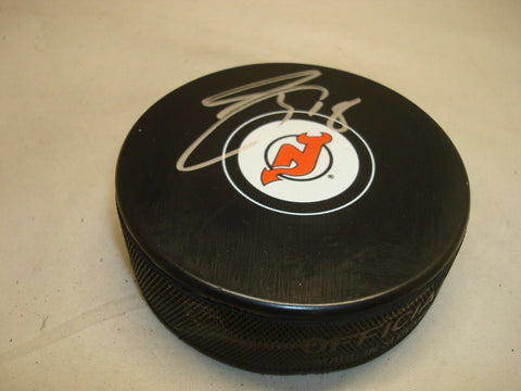 Drew Stafford Signed New Jersey Devils Logo Hockey Puck (JSA COA) 13th Pk 2004