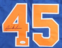 Jericho Sims Signed New York Knicks Jersey (JSA COA) 2019 NIT Champion Longhorns