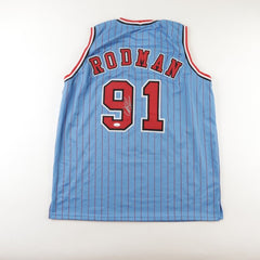 Dennis Rodman Signed Chicago Bulls Jersey (JSA COA) 5x NBA Champion