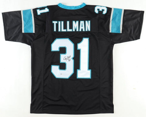 Charles Peanut Tillman Signed Carolina Panthers Jersey (Beckett COA) All Pro D.B