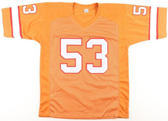 Hugh Green Signed Tampa Bay Buccaneer Creamsicle Jersey (JSA COA) 2xPro Bowl L.B