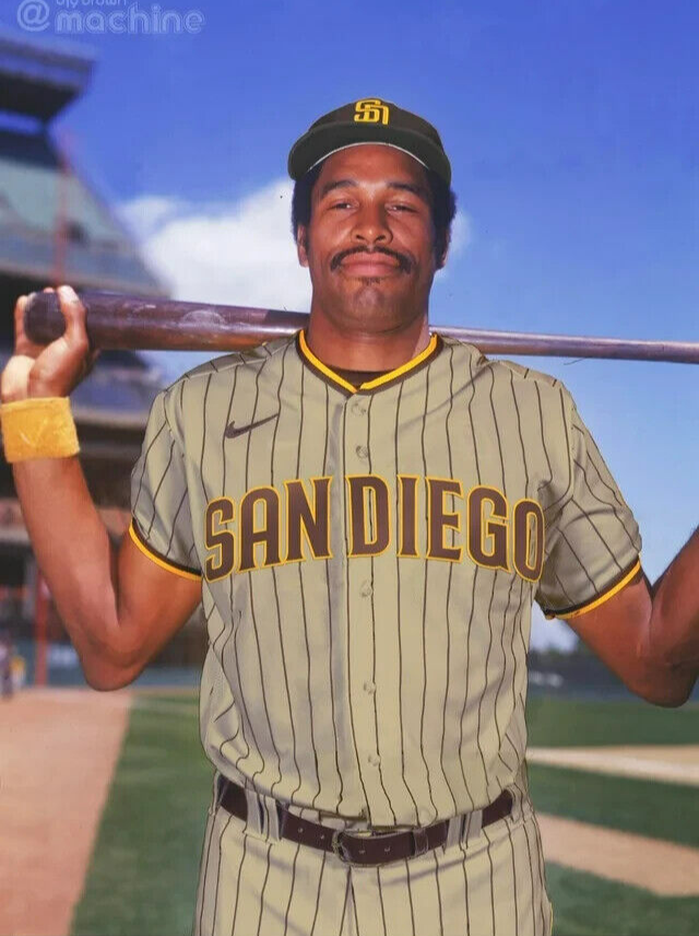 Autographed/Signed Dave Winfield San Diego Brown Retro Baseball Jersey JSA  COA