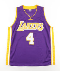 Ron Harper Signed Los Angeles Lakers Jersey (Steiner Holo) 5xNBA Champion Guard