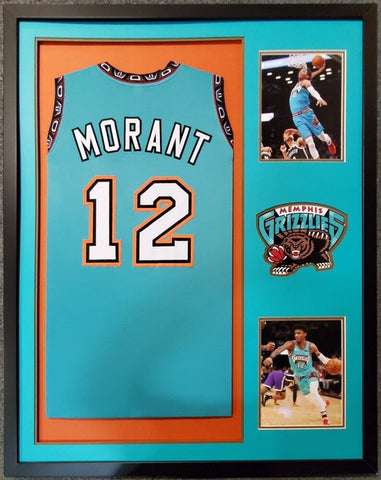 Ja Morant Memphis Grizzlies 34"x 42" Framed Jersey / #2 Overall Draft Pick 2019