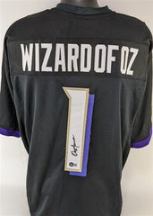 Ozzie Newsome Signed Baltimore Ravens "Wizard of Oz"  Jersey (Beckett Holo) T.E.