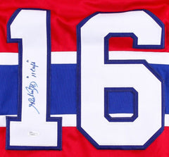 Henri Richard Signed Montreal Canadiens Jersey Inscribed "11 Cups" (JSA COA)