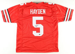 Dallan Hayden Signed Ohio State Buckeyes Jersey (Playball Ink) 2023 Sophomore RB