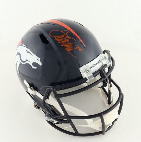 Terrell Davis Signed Denver Broncos Full Size Helmet (JSA) Super Bowl XXXII MVP