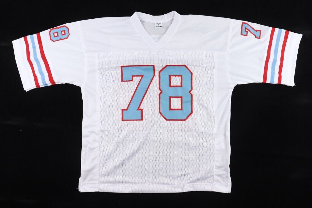 Curley Culp Signed Houston Oilers Jersey Inscribed HOF 13 JSA COA 6x confinescollectibles