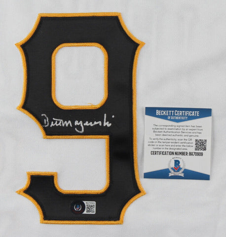 Bill Mazeroski Signed Pittsburgh Pirates Custom Style Jersey (Beckett COA)