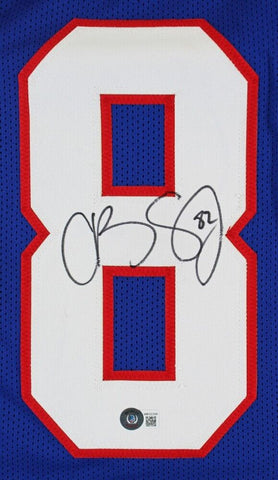 Cole Beasley Signed SMU Mustangs Jersey (Beckett) Cowboys, Bills, Giants, W.R.