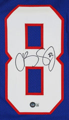 Cole Beasley Signed SMU Mustangs Jersey (Beckett) Cowboys, Bills, Giants, W.R.