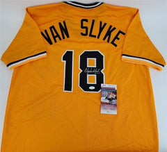 Andy Van Slyke Signed Pittsburgh Pirates Jersey (JSA COA)  3xAll Star Outfielder