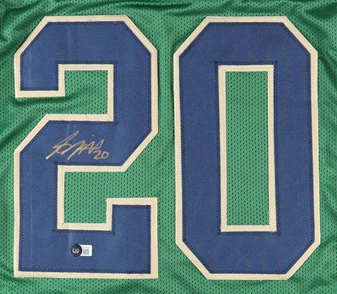 Benjamin Morris Signed Notre Dame Fighting Irish Jersey (Beckett) Sophomore DB