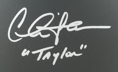 Charlie Sheen (Chris Taylor) Signed "Platoon" Army Helmet Ins. "Taylor"(Beckett)