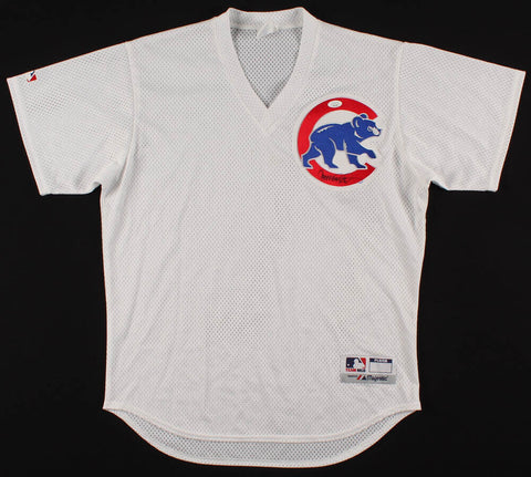 Ryne Sandberg Signed Chicago Cubs Majestic MLB Batting Practice Jersey (JSA COA)