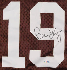 Bernie Kosar Signed Cleveland Browns Jersey (PSA Holo) 2xPro Bowl Q.B. Unv Miami